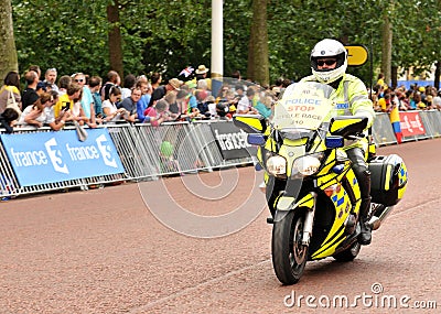 Police at the Tour de France Editorial Stock Photo